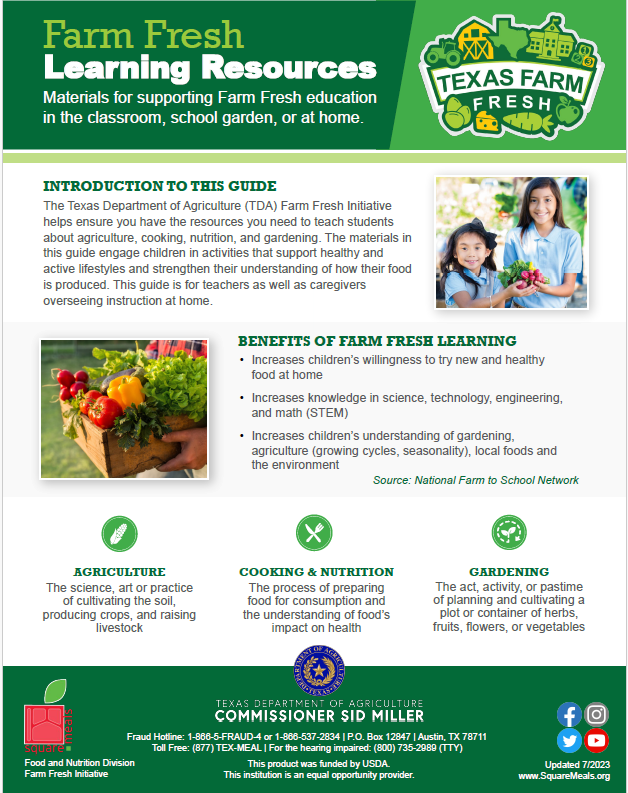 Farm Fresh Learning Guide